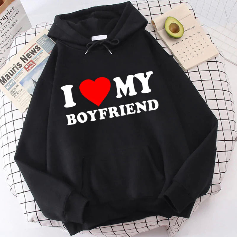 I Love My Boyfriend Girlfriend Hoodie - cas7m