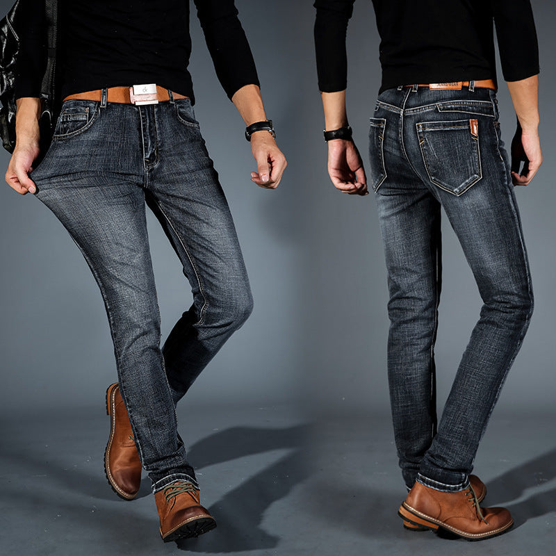 Men's casual Slim small straight tube trousers - cas7m