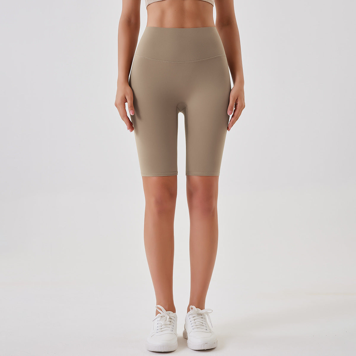 Breathable Double-sided Brushed Yoga Shorts - cas7m