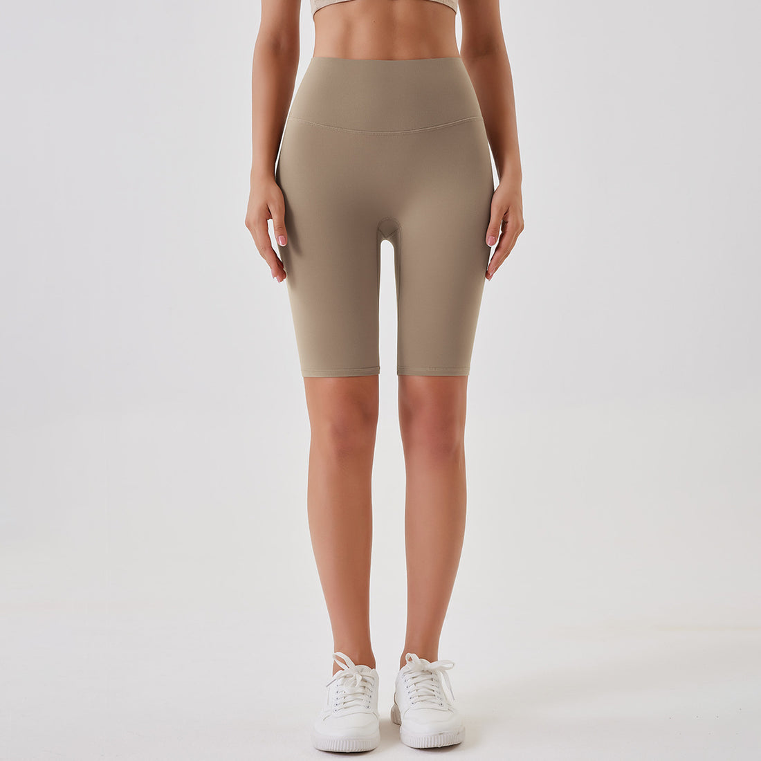 Breathable Double-sided Brushed Yoga Shorts - cas7m