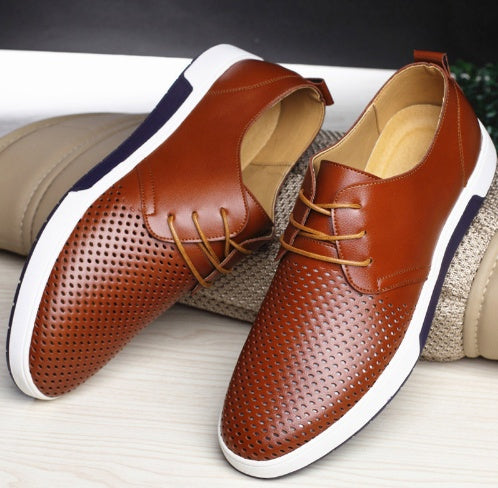 Men's Black Formal Leather Shoes - Sophisticated Comfort & Style - cas7m