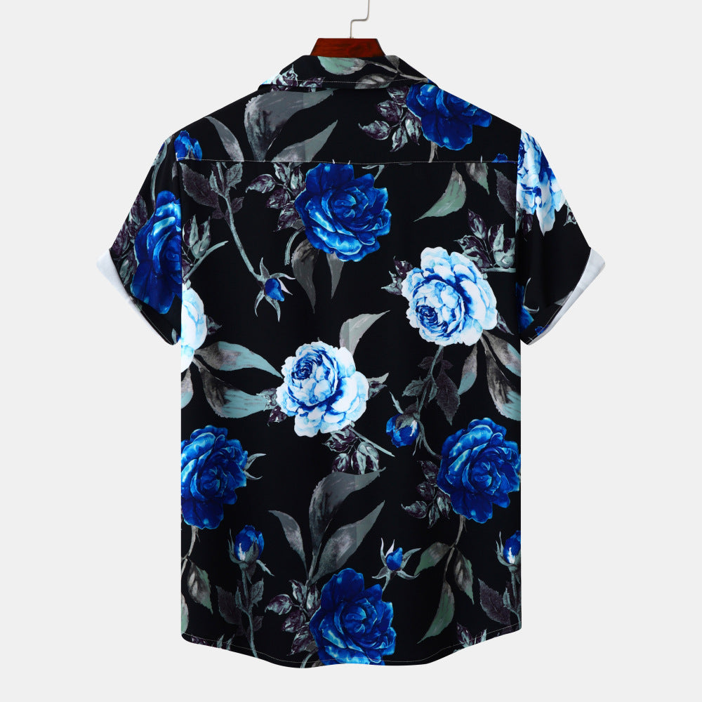 Youth Vacation Casual Beach Style Short Sleeve Men - cas7m