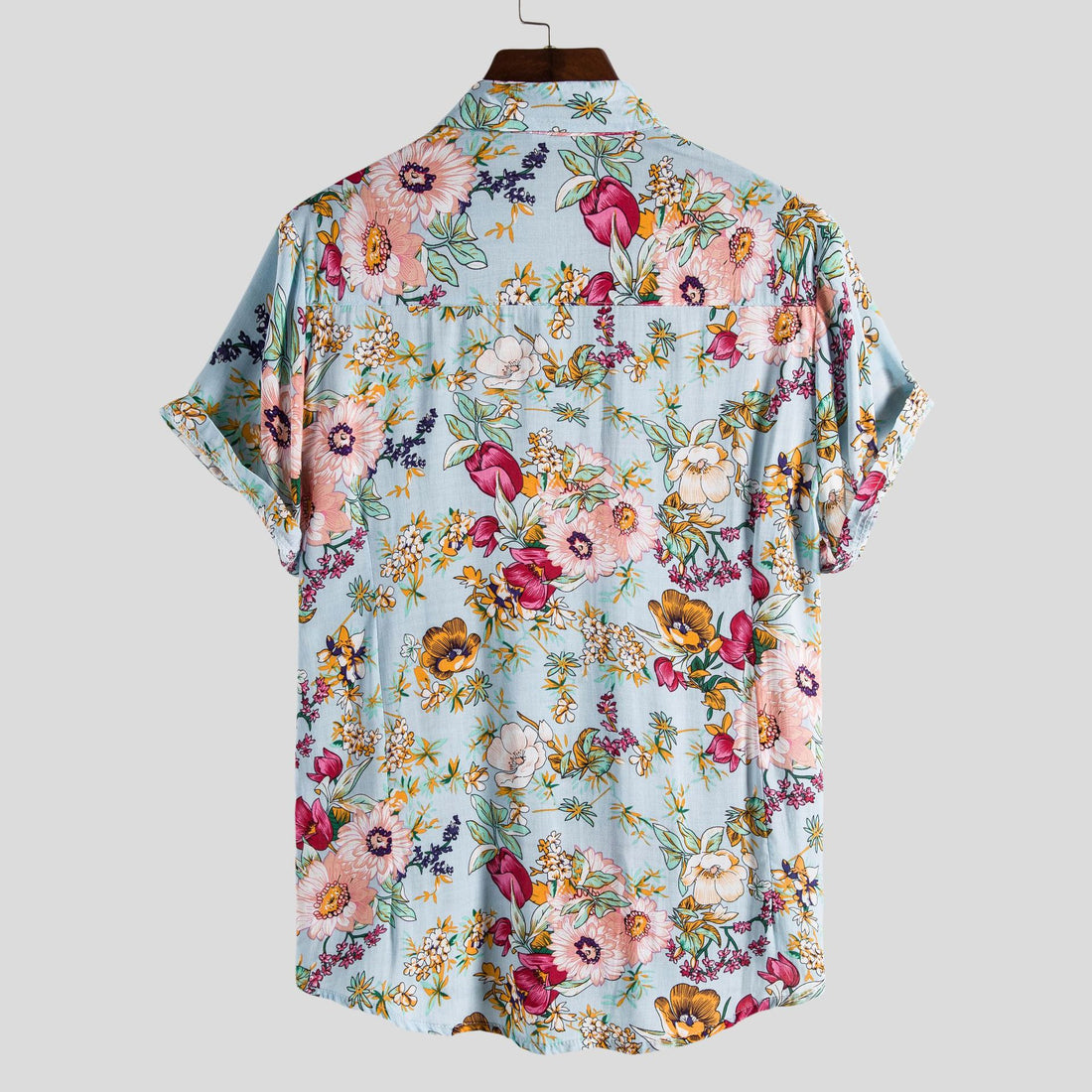 Flower Shirt Series High Quality Short Sleeve Lapel Shirt - cas7m
