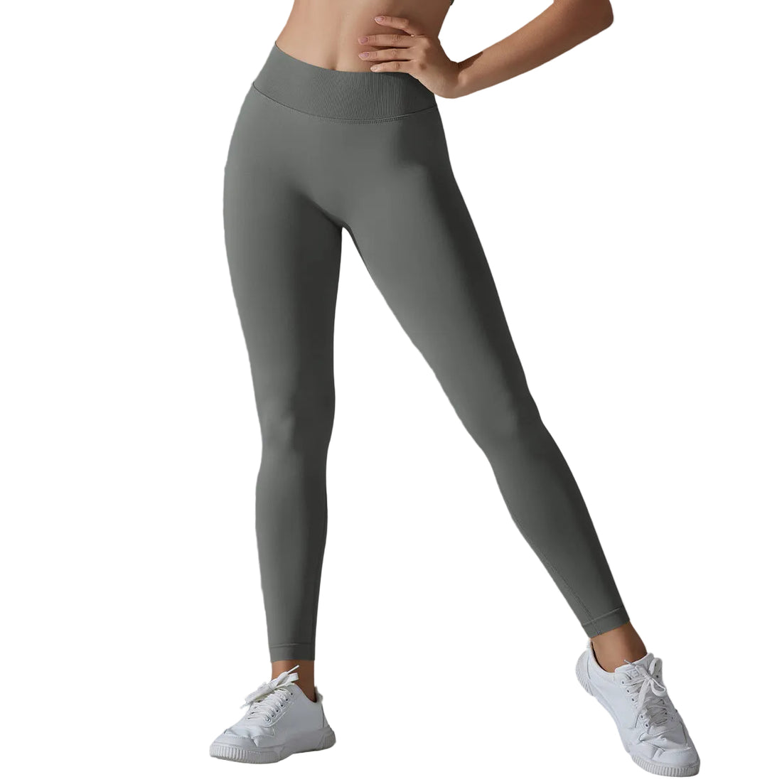 Seamless Back V Waist Peach Hip Shaping Training Yoga Pants Sports Running Hip Shaping Fitness Pants - cas7m