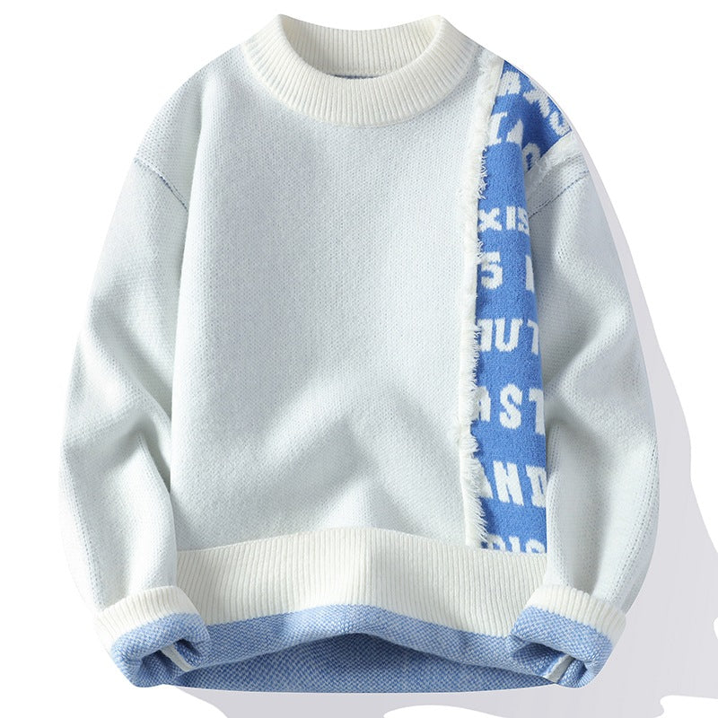 Fashionable Knitted Pullover Men's Long Sleeve - cas7m