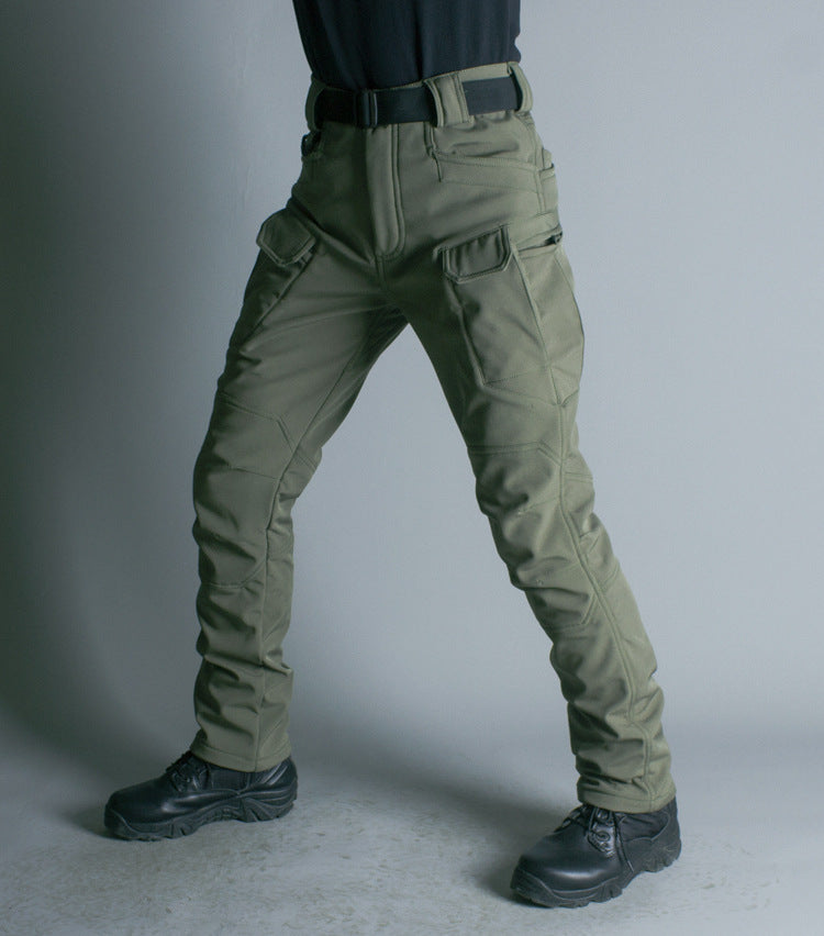 IX7 Shell Tactical Pants Men's Business Shirt Fleece Trousers - cas7m