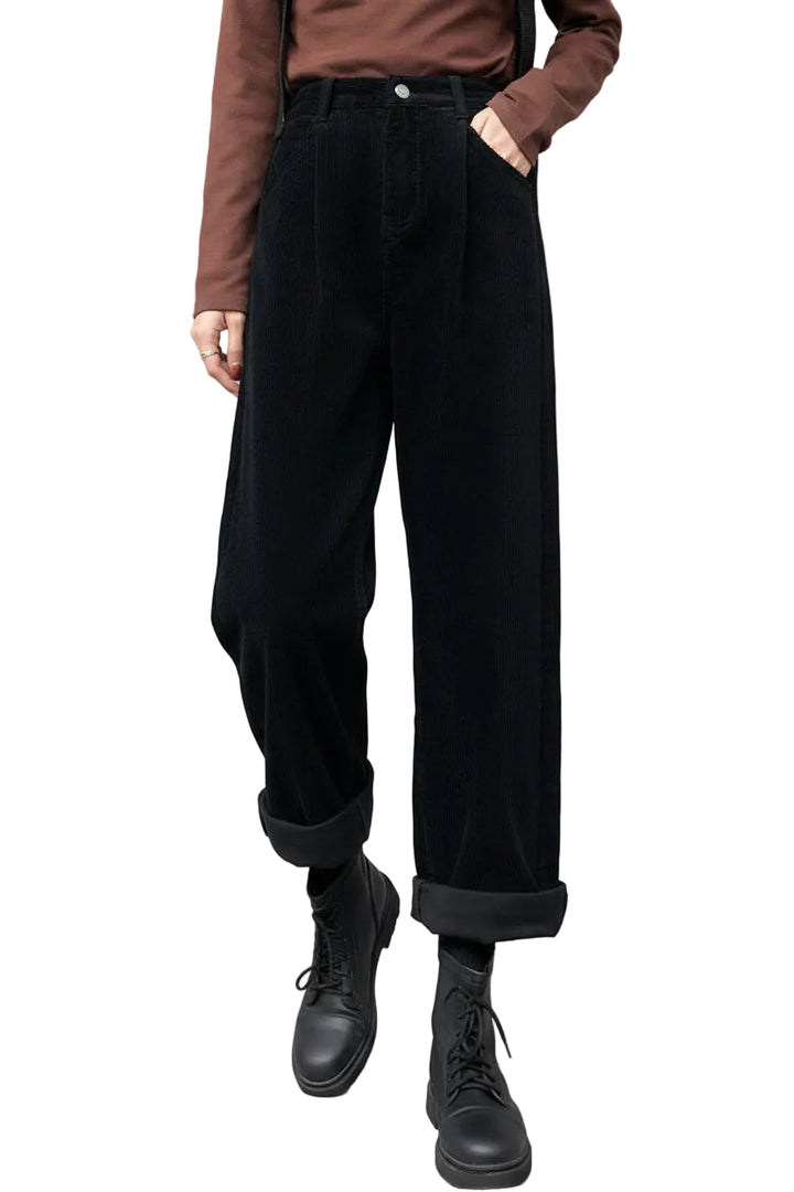 Korean Style Corduroy Casual Pants - cas7m