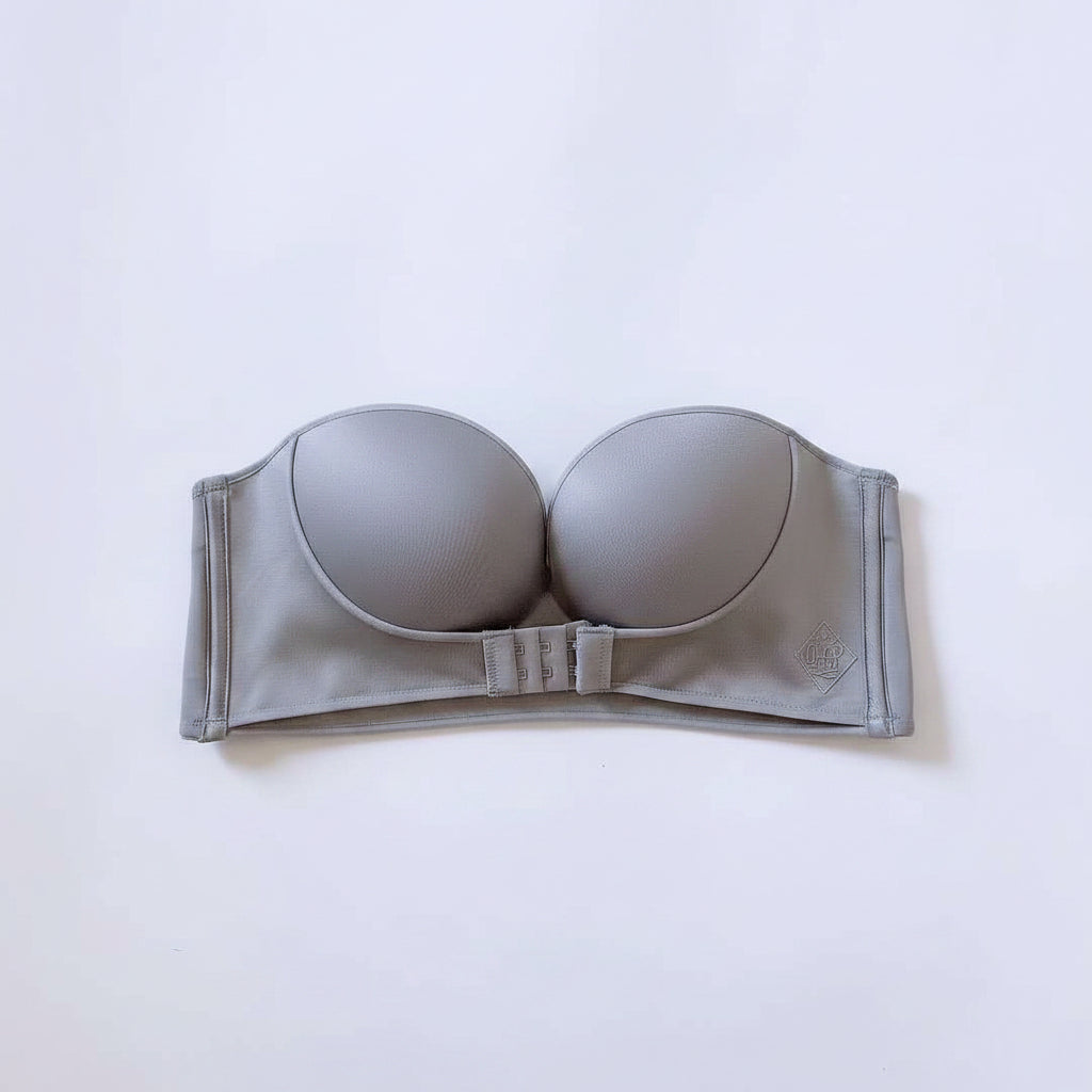 Strapless Underwear Women Non-slip Padded Gather Bra - cas7m