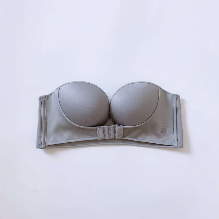 Strapless Underwear Women Non-slip Padded Gather Bra - cas7m