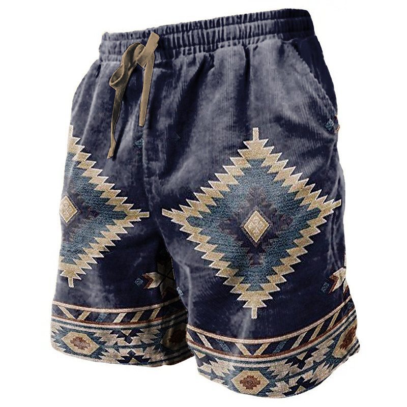 3D Printed Breathable Soft Casual Loose Shorts Men - cas7m