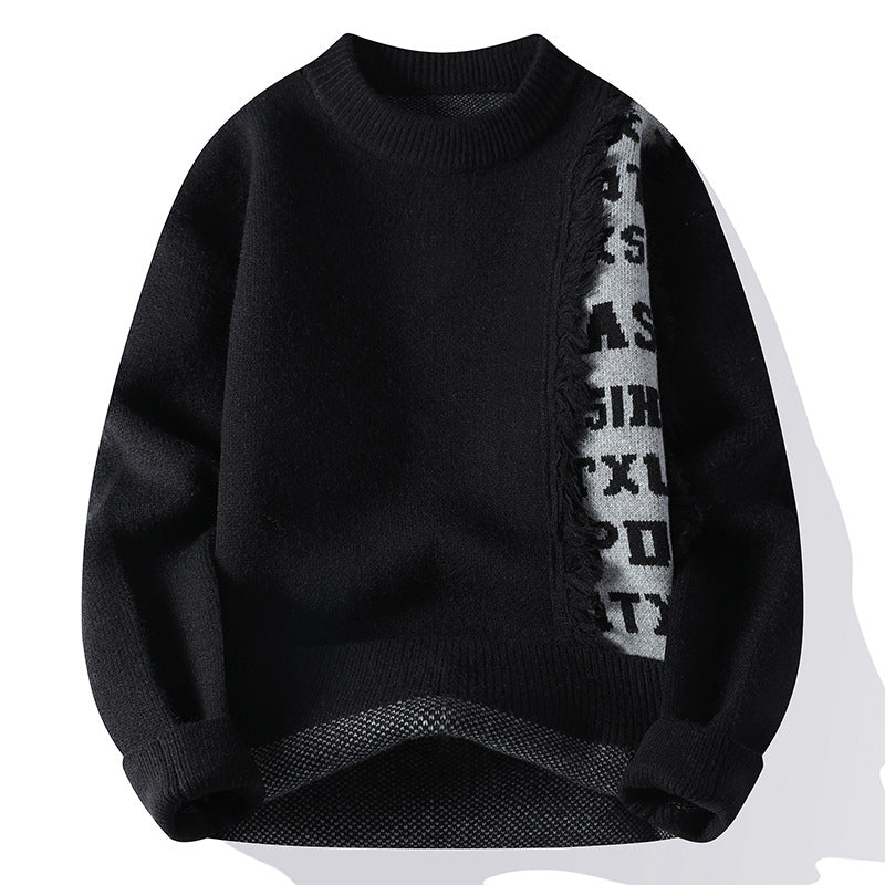 Fashionable Knitted Pullover Men's Long Sleeve - cas7m