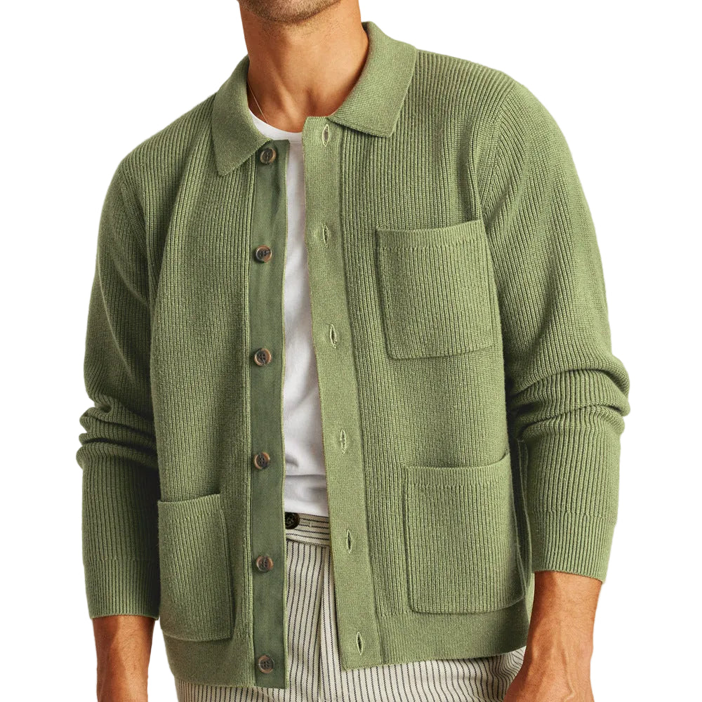 High-density Sweater Shirt Collar Long Sleeve - cas7m