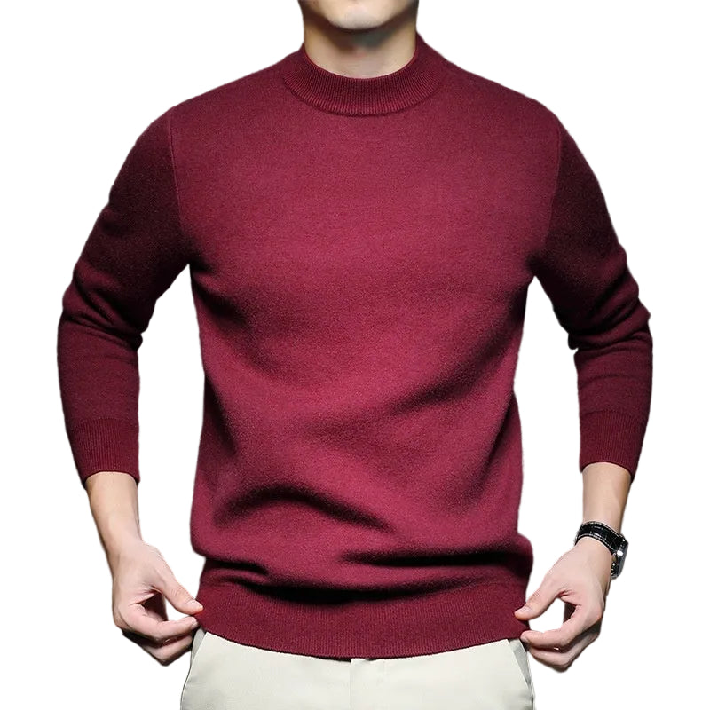Men's Sweater Worsted Sweater Knitted Long Sleeve - cas7m