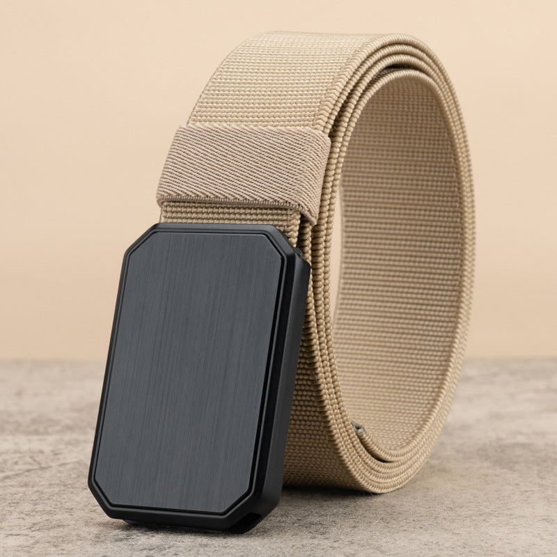 Canvas Belt Men's Automatic Buckle Tactical Military Training Belt - cas7m