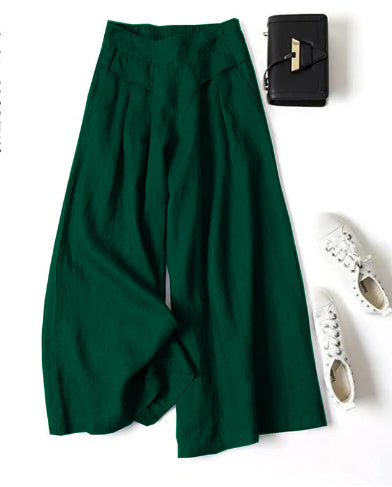 Women's High Waist Thin Slim Ninth Pants - cas7m