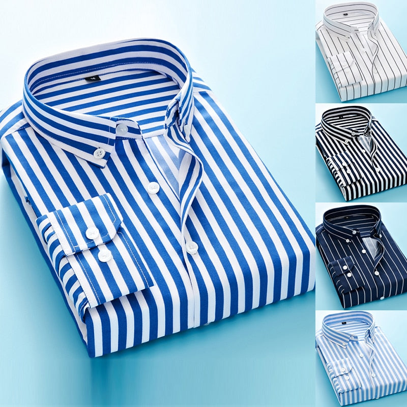 Business Dress Long Sleeve Men's Shirt - cas7m