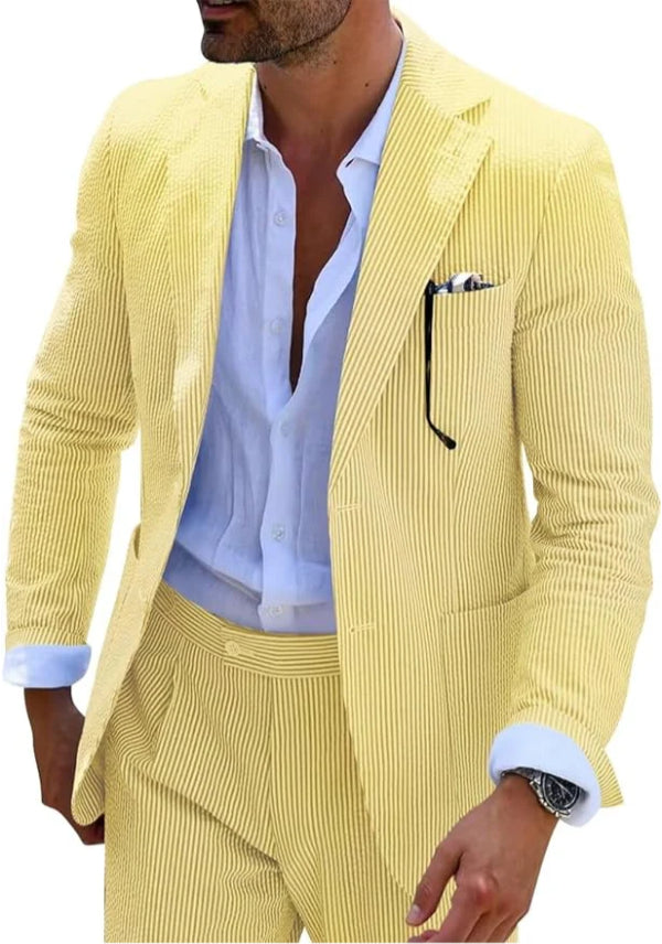 Two-piece Digital Printing Suit With Two Buttons Suit - cas7m