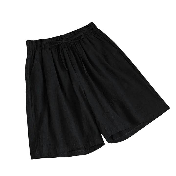New Cotton And Linen Loose Shorts For Women - cas7m