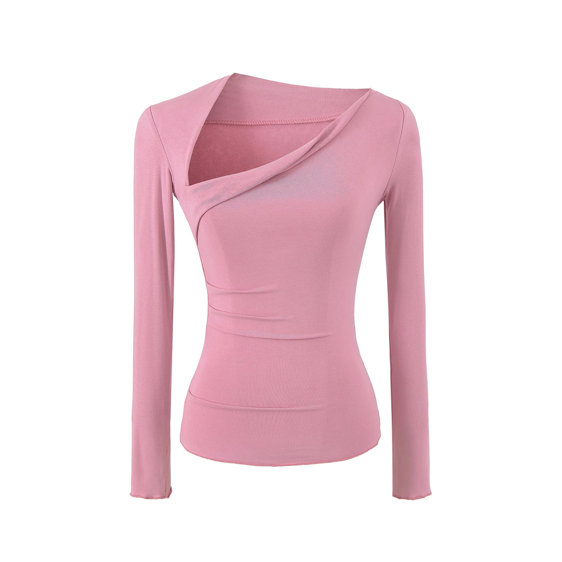 Premium Asymmetrical Long Sleeve Slim Fit T-Shirt