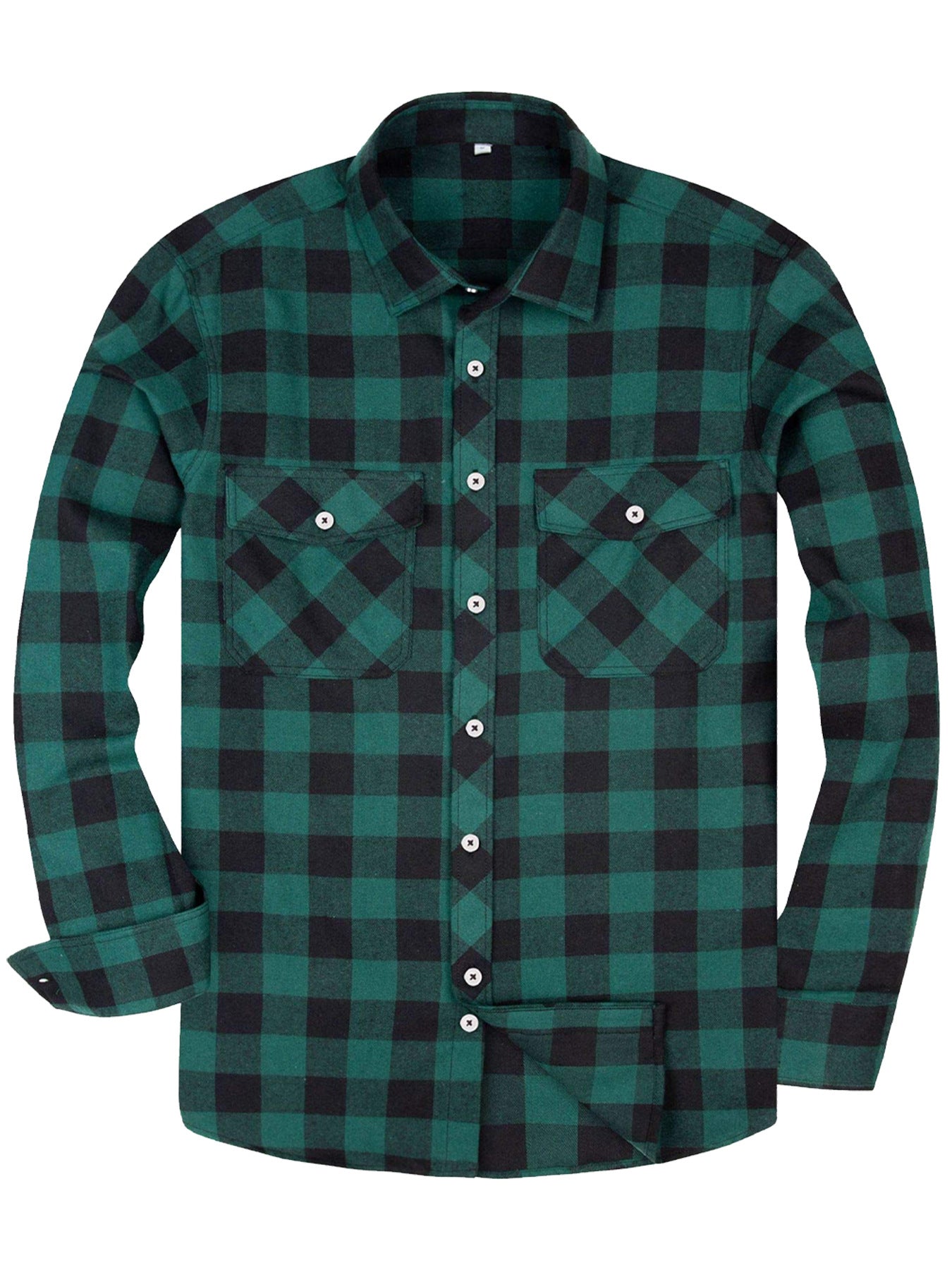 Mens Stylish Long-Sleeve Lapel Shirt - cas7m