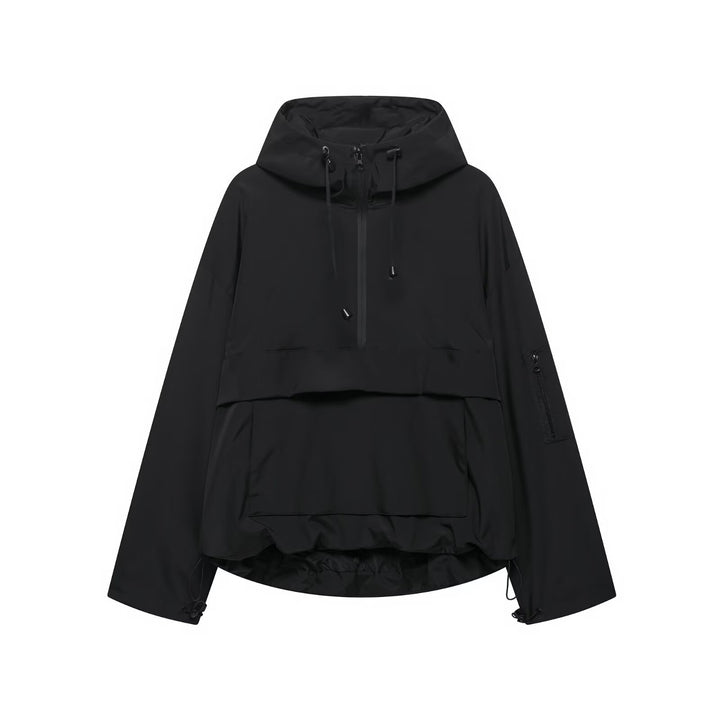 Women's Three-proof Fabric Hooded Jacket Multi-color Outdoor Jacket Coat - cas7m