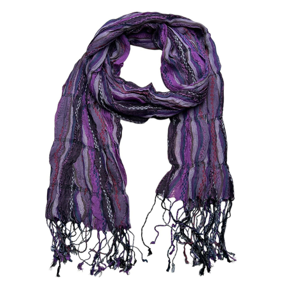2pcs Royal Purple Jacquard Pattern Scarf,Regal Textured Scarf ,Luxe Look For Evening Wear,Scarf,vacation,daily Life,evening Party,Office Appropriate Subtlety For Women Men - cas7m