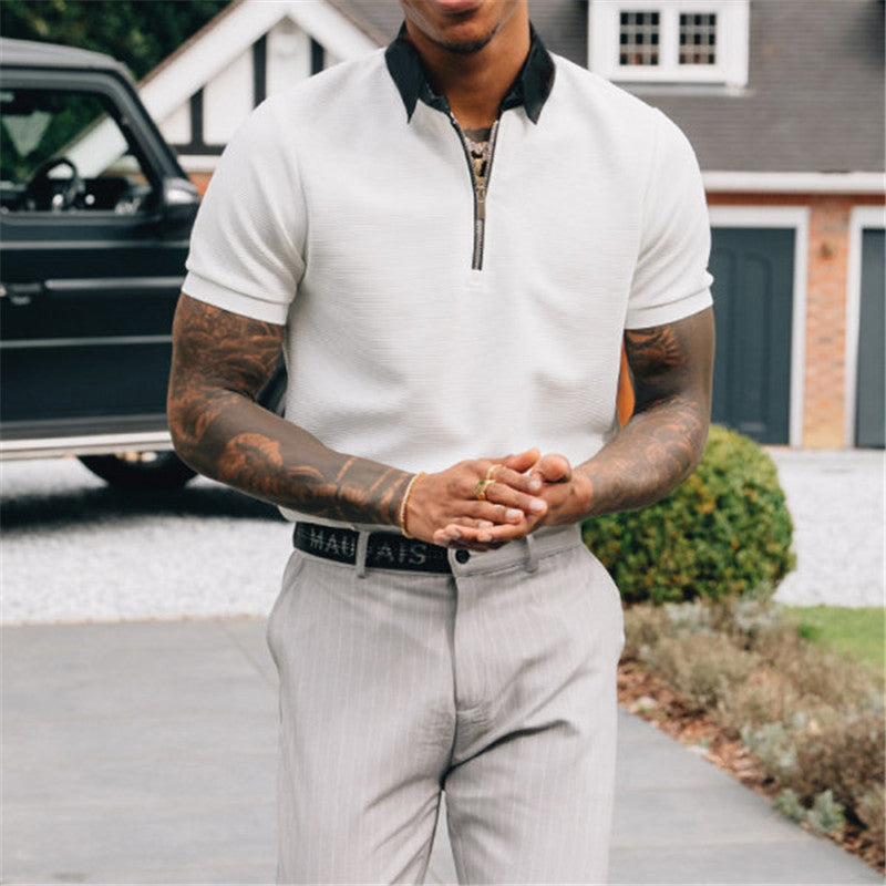 Polo Shirt Pure White Element Short Sleeve Men - cas7m