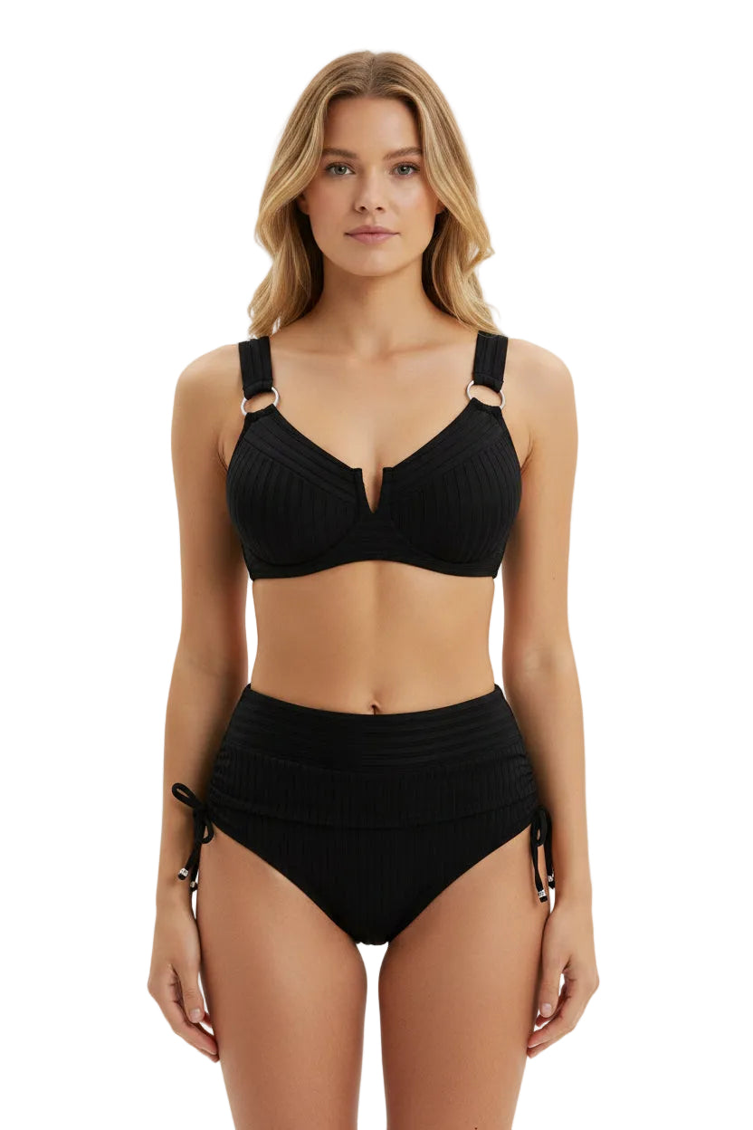 European And American Solid-color Bikini For Women - cas7m