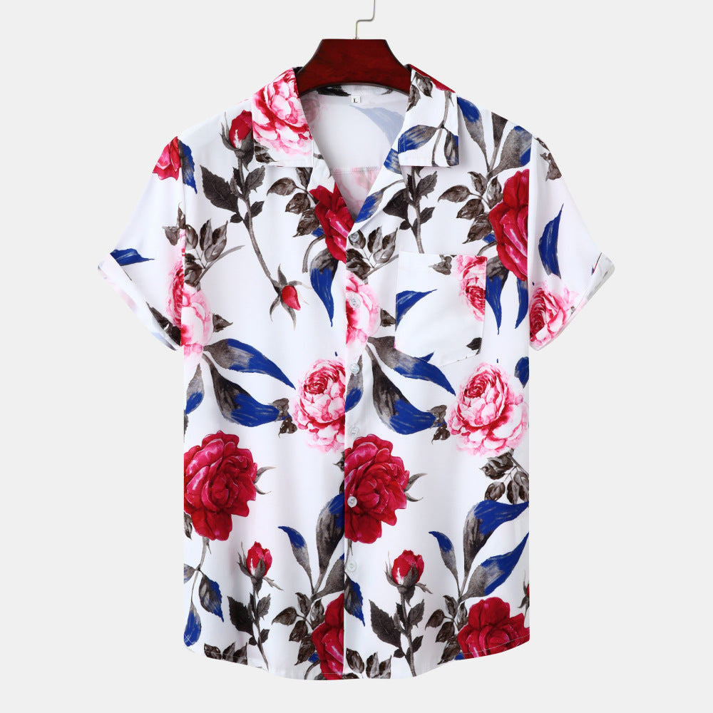 Youth Vacation Casual Beach Style Short Sleeve Men - cas7m