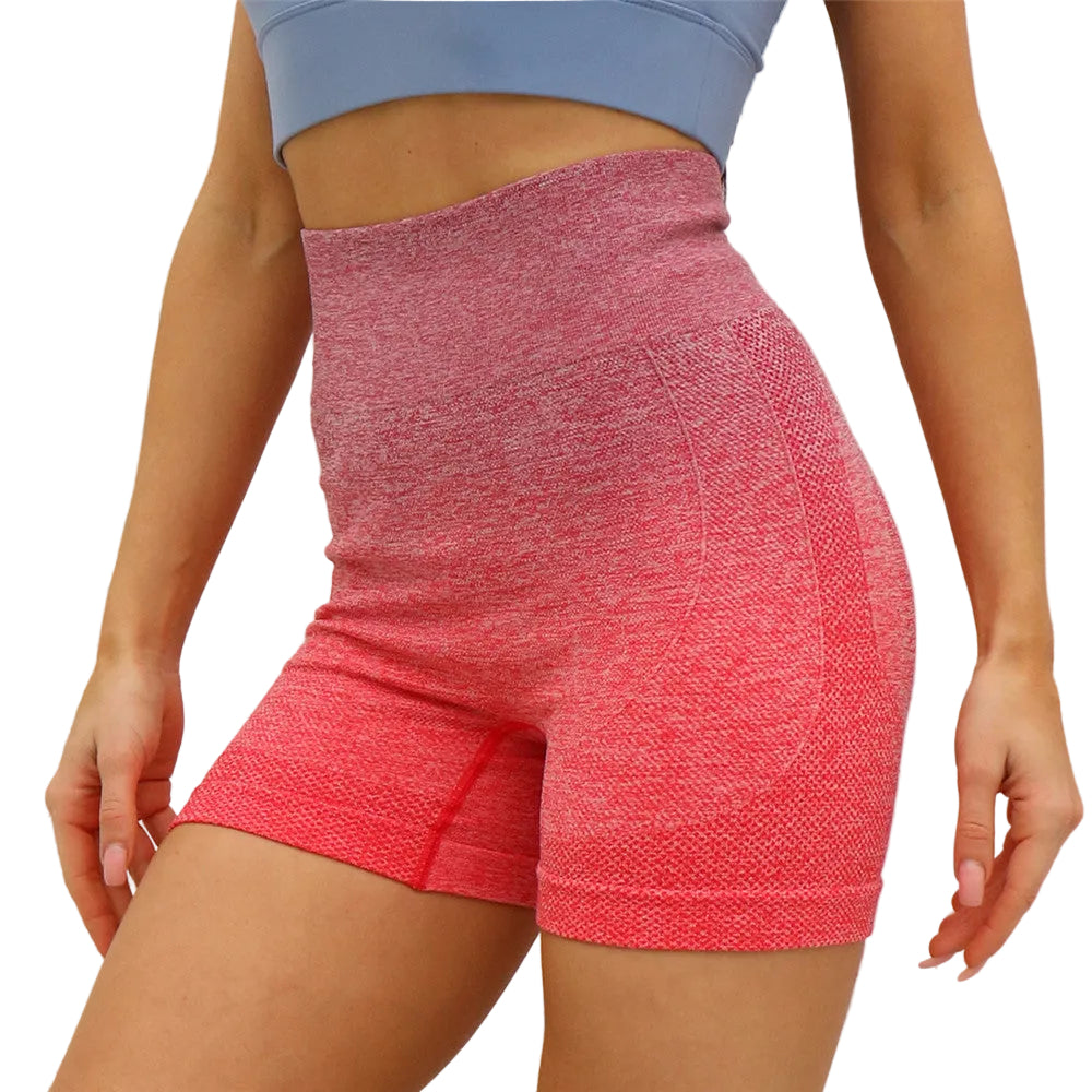 Women's Gradient Seamless Breathable Sweatproof Shorts - cas7m
