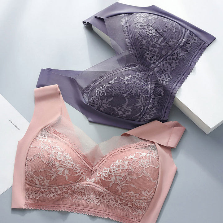 Summer Ice Silk Seamless Bras One Ladies - cas7m