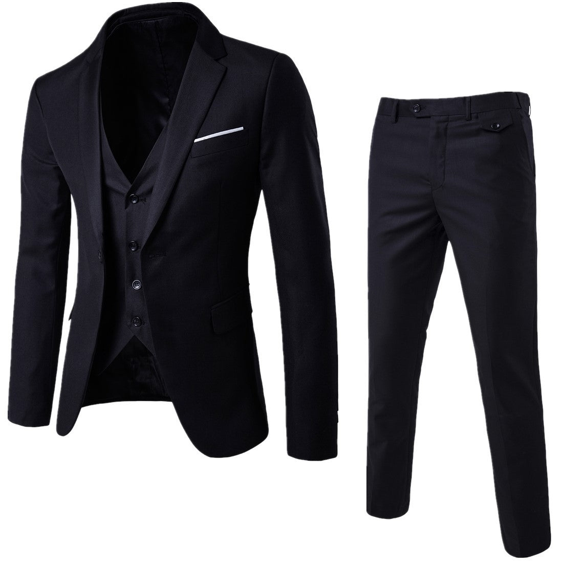 Suit Set Three-piece Set Slim-fit Korean Formal Wear - cas7m