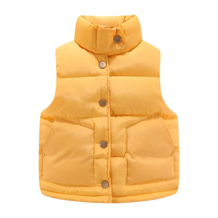 Youthful Puffer Vest Stand-Up Collar Size 8-10