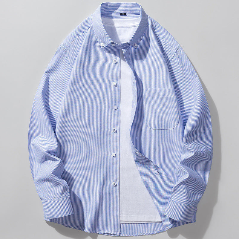 Men's Oxford Long-sleeved Shirt - cas7m