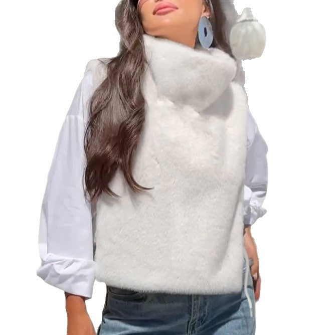 Light Luxury Plush Vest Women's High-grade Warm - cas7m