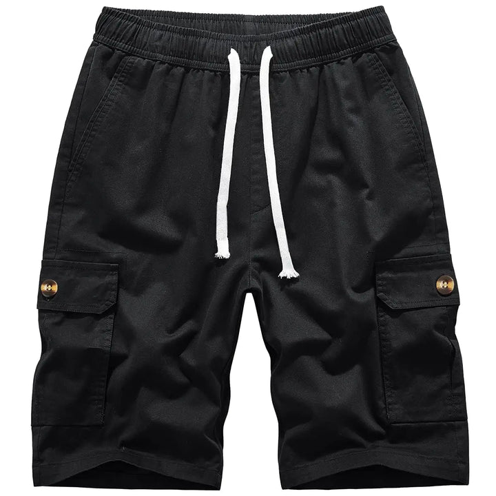 Msmsse Knee-Length Cargo Shorts for Women with Pockets Black XL