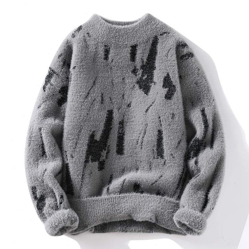 Winter Fleece-lined Thickened Men's Bottoming Sweater Fall And Winter Inner - cas7m