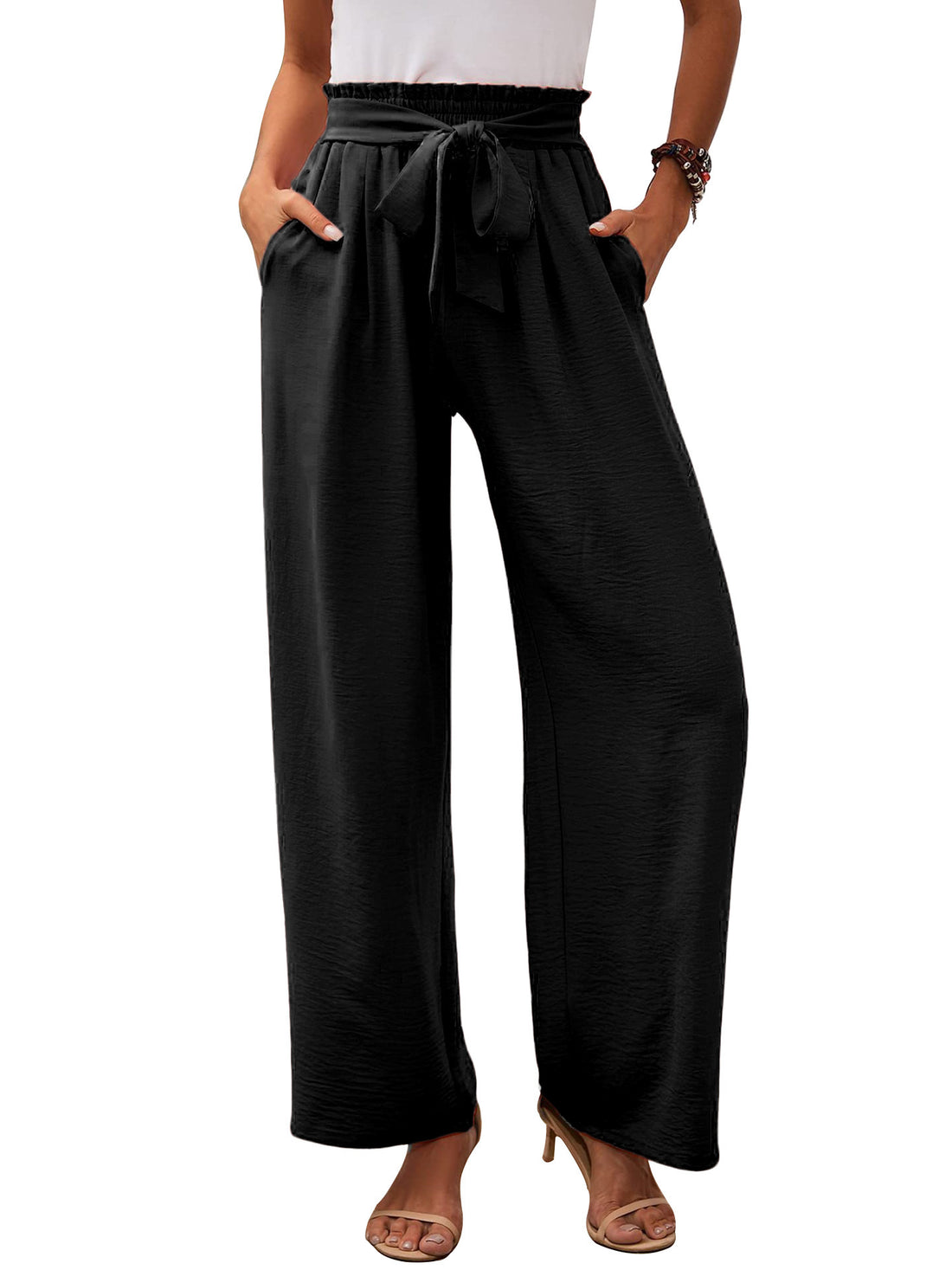 Womens Wide Leg Casual Pants - cas7m