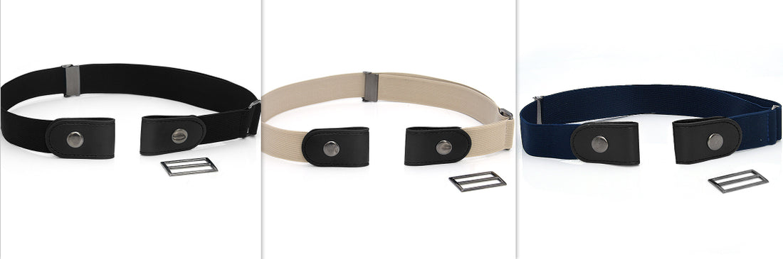 New Slim Elastic Invisible Belt Simple Lazy Belt Fat Elastic Leather - cas7m