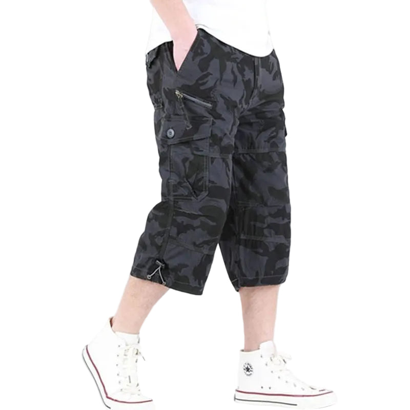 Men's Loose Thin Multi-pocket Outdoor Sports And Casual Shorts - cas7m