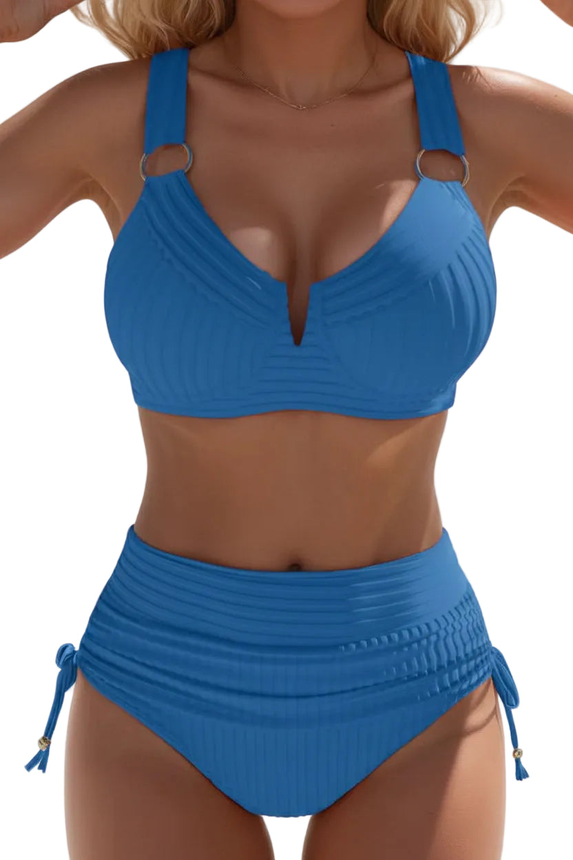 European And American Solid-color Bikini For Women - cas7m