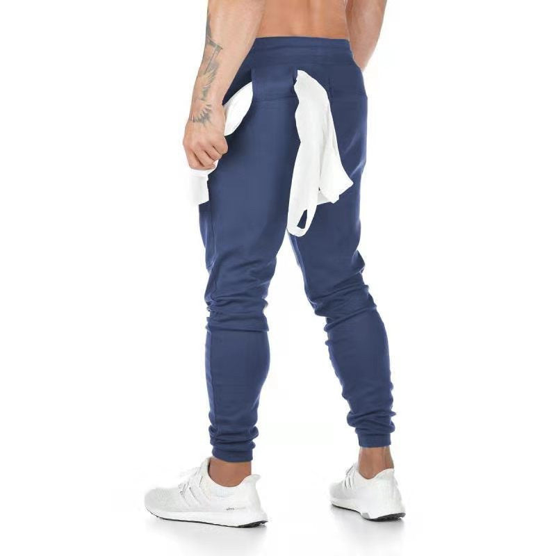 Sports pants men's hanging towel running training pants - cas7m
