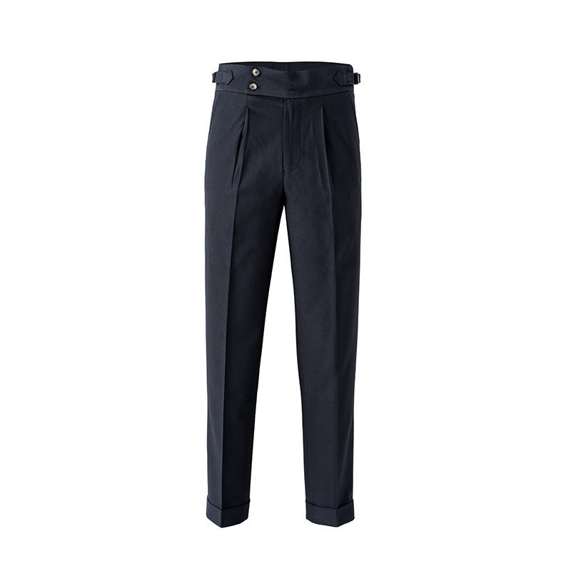 New Men's Naples High Waist Drooping Straight Autumn Leisure Pants - cas7m