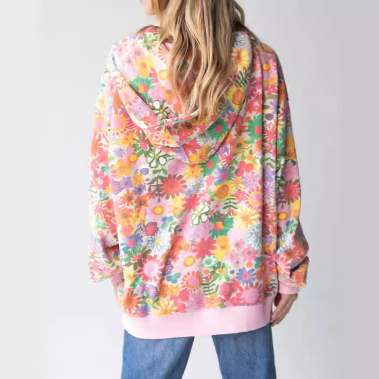 Women's Digital Printed Hoodie - cas7m