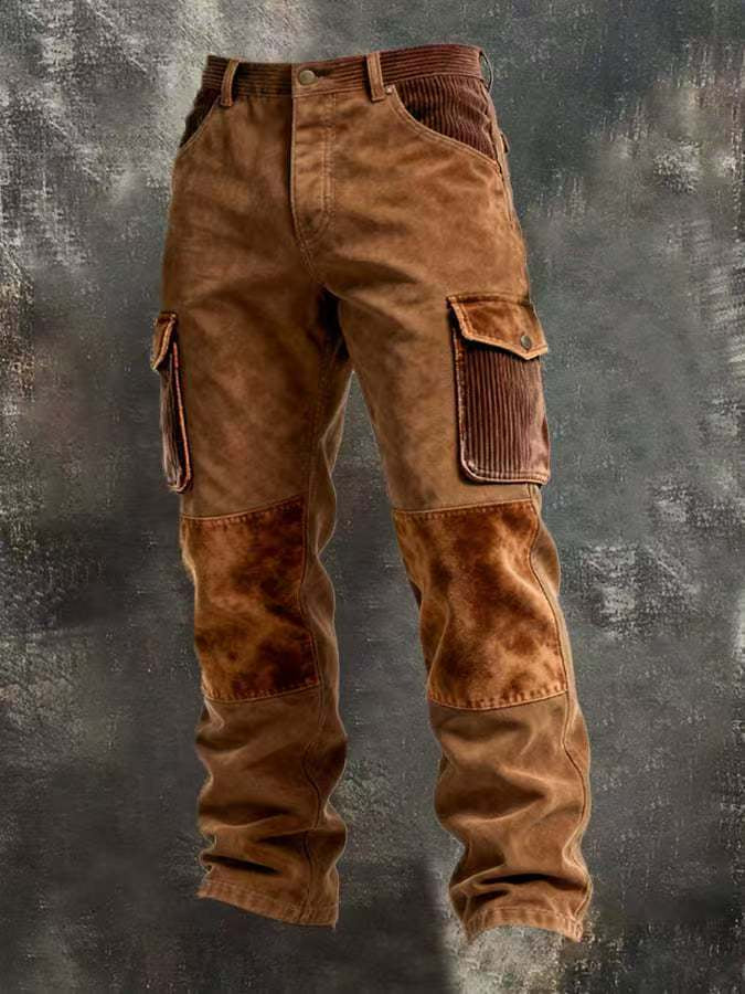 Punk Men's Pants Retro Work Pants - cas7m