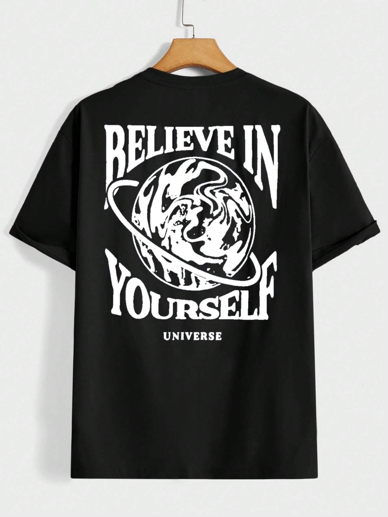 Believe In Yourself Universe Funny Men T-shirt - cas7m