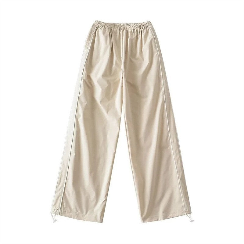 Women's Drawstring Striped Quick-drying Casual Pants - cas7m