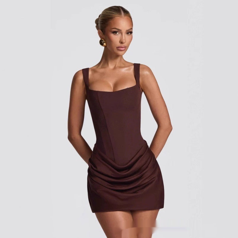 Summer Corset Dress Graceful Sleeveless Short Dresses For Party Wedding Evenning Clothing - cas7m