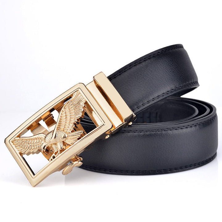 Mens Automatic-Buckle Business-Casual Belt - cas7m