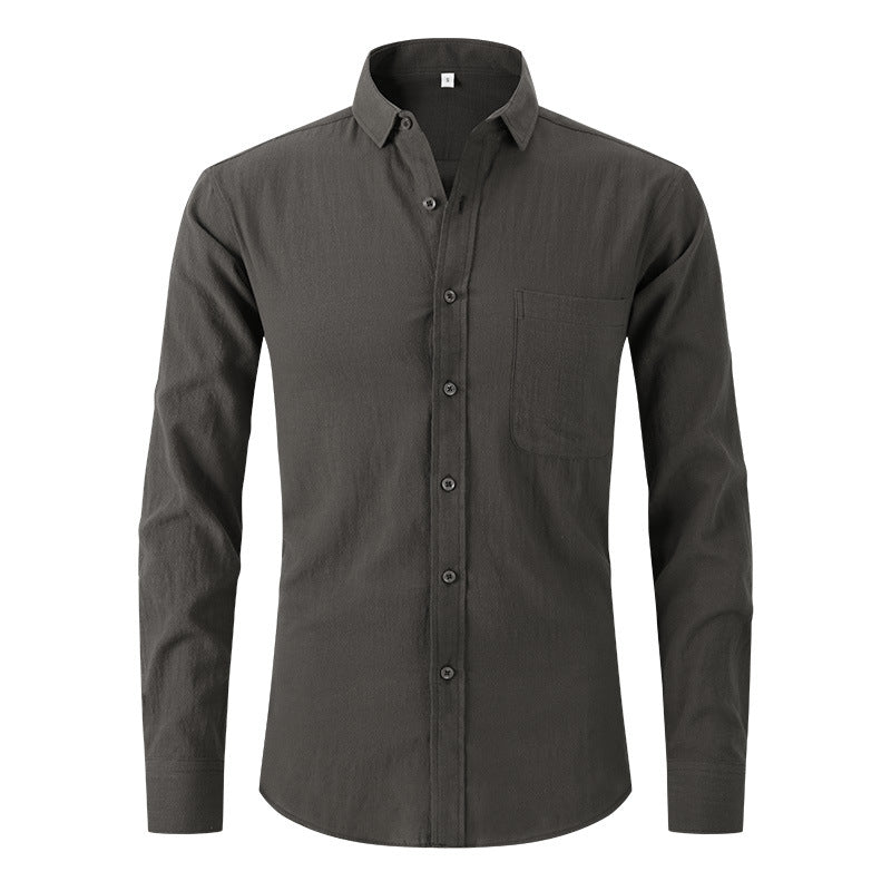 Unisex Cotton Simplicity Solid Color Shirt - S to XXL, 6 Colors - cas7m